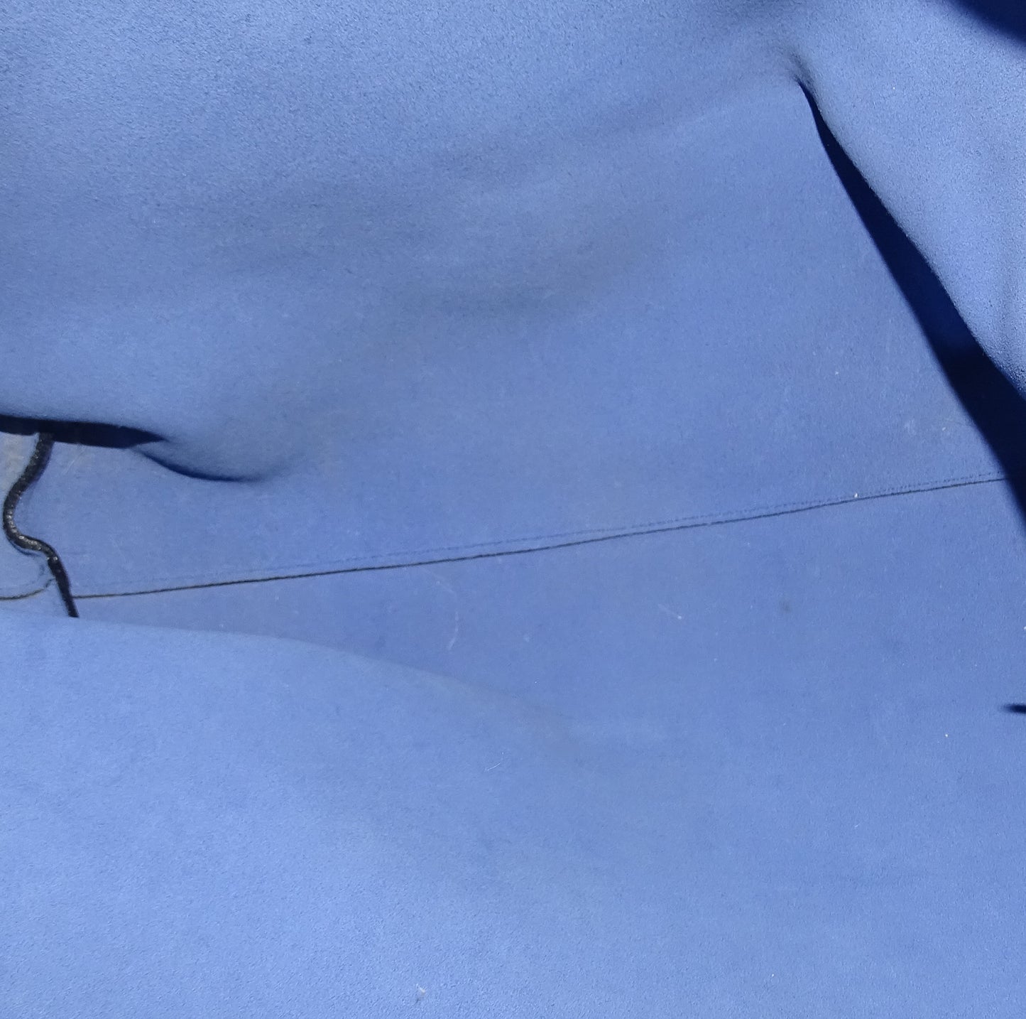 Saint Laurent East West Shopping Tote Blue Leather