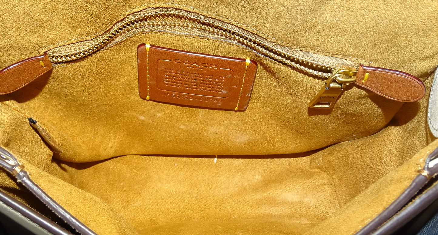 Coach Beat Saddle Bag Ivory Glovetanned Leather
