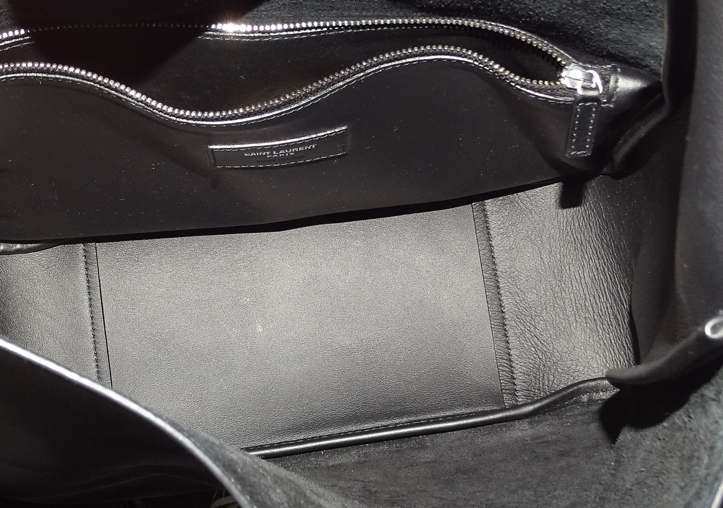 Saint Laurent Le 5 a 7 Supple Large Black Leather SHW 2024
