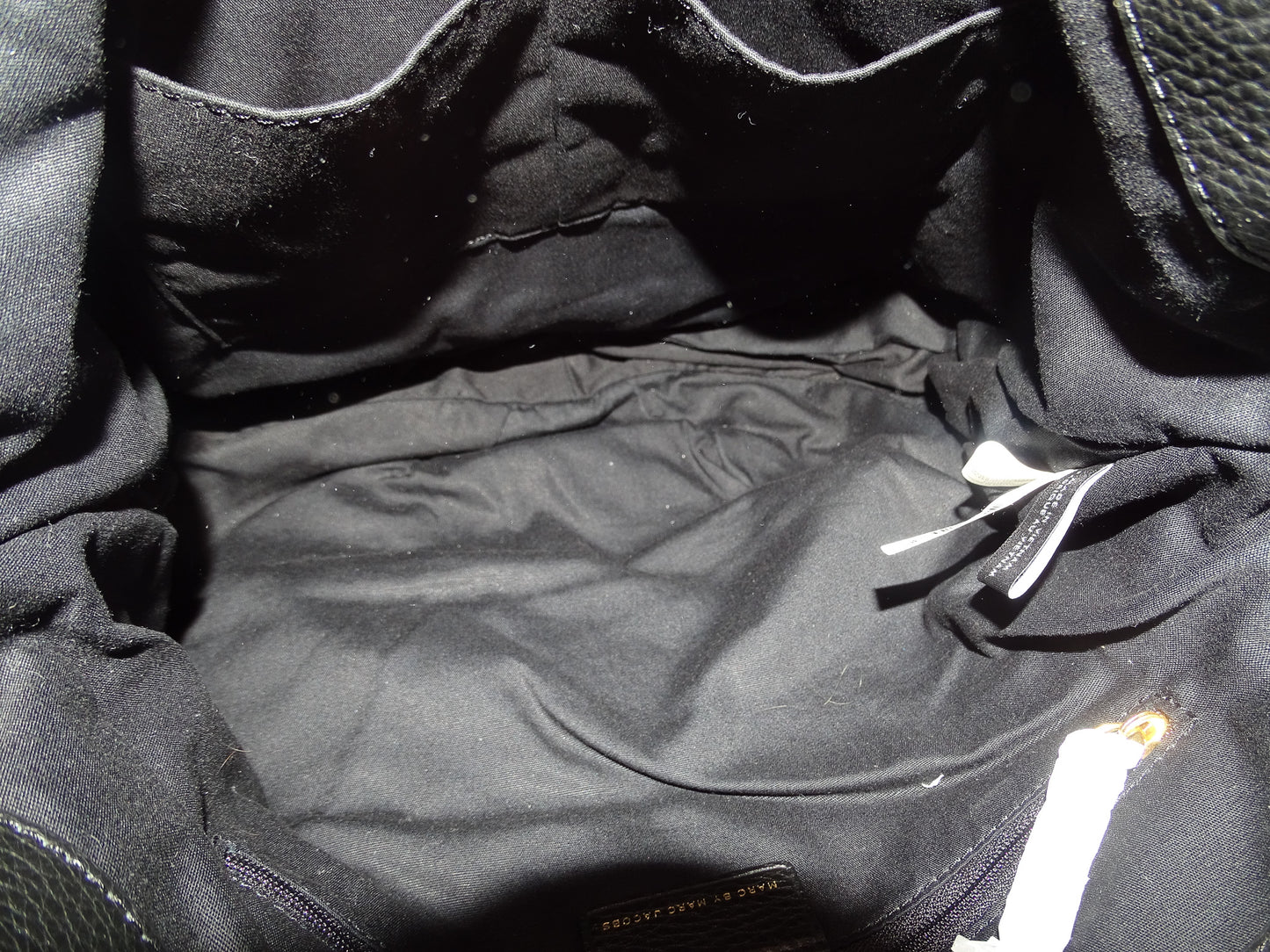Marc Jacobs Q Hillier Leather Hobo Black Leather