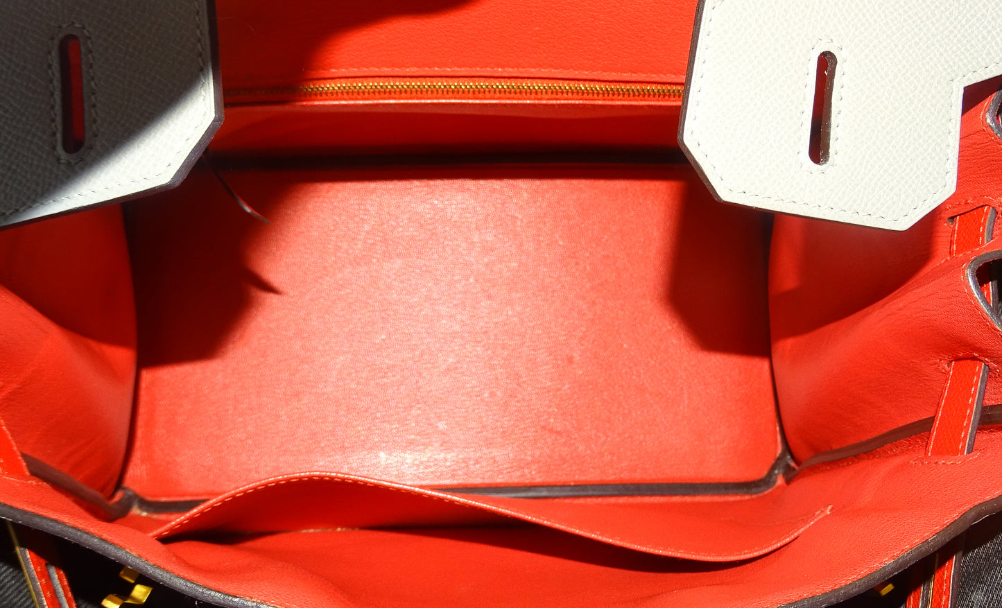Hermes Birkin 30 SO Gris Tourterelle/Rouge Tomate Epsom with Brushed GHW 2016