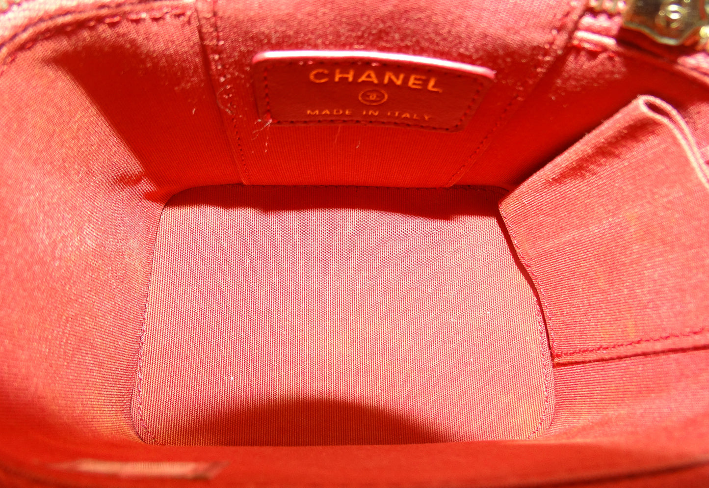Chanel Vanity Pearl Crush Mini Pink Lambskin GHW 2019