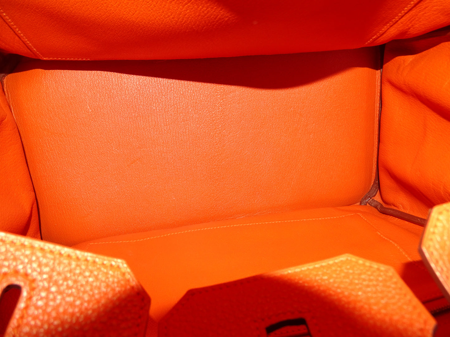 Hermes Birkin 35 Orange Clemence PHW 2012