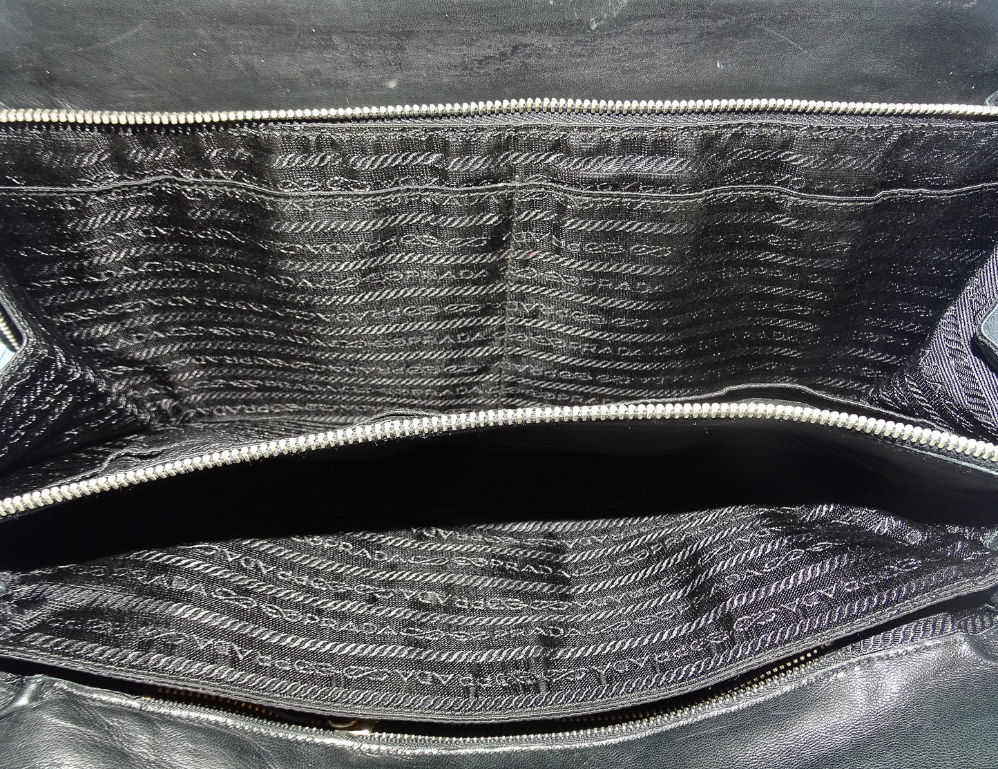 Prada Rectangle Vintage Black Nylon Shoulder Bag