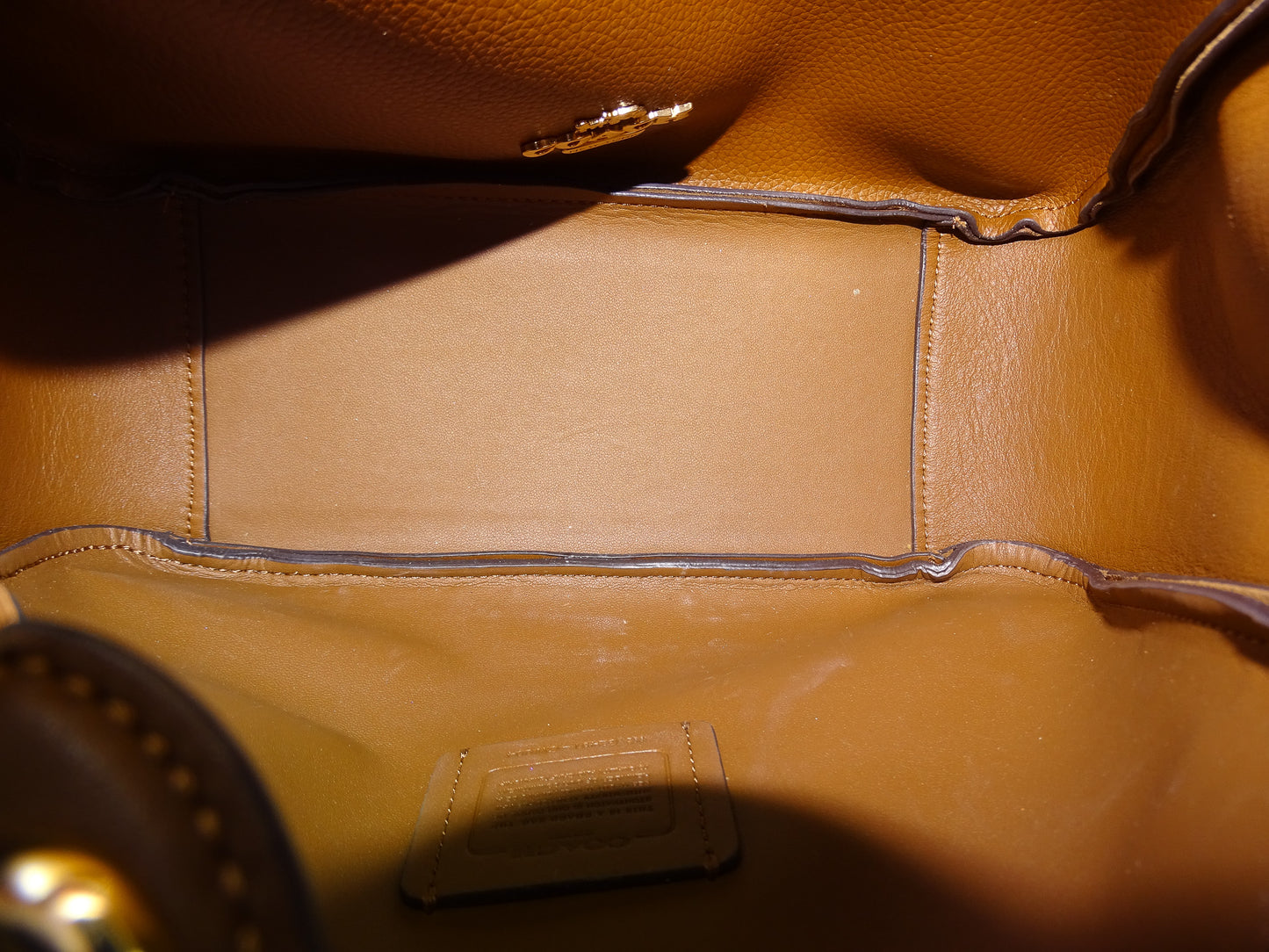 Coach Hadley Tan Suede and Leather