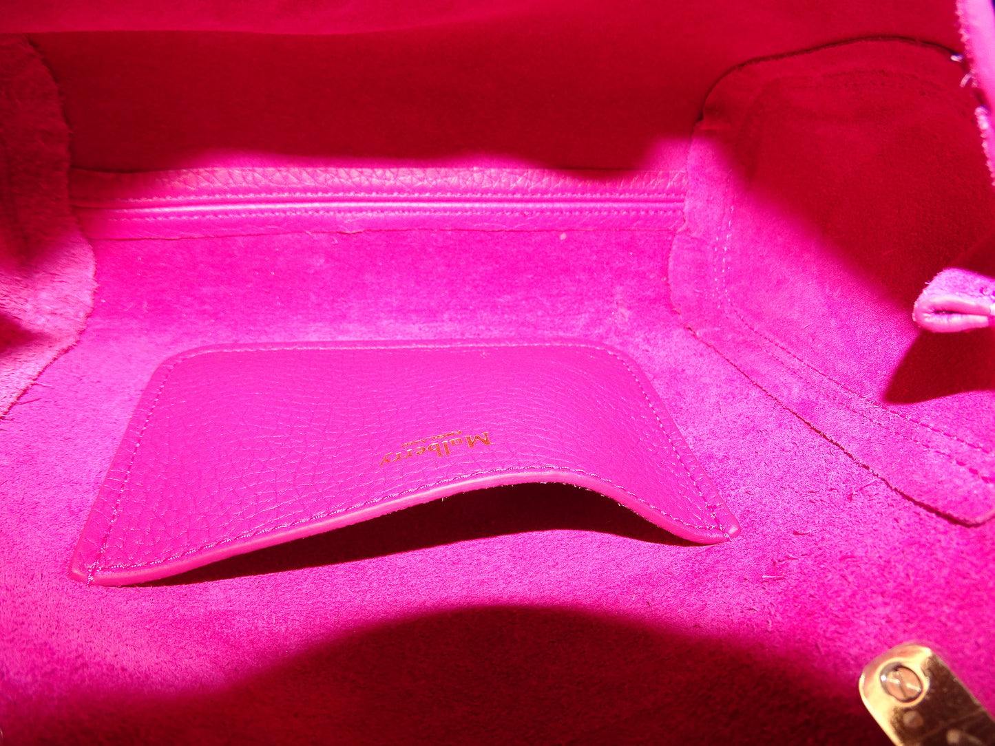 Mulberry Lily Regular In Mulberry Pink Heavy Grain Leather