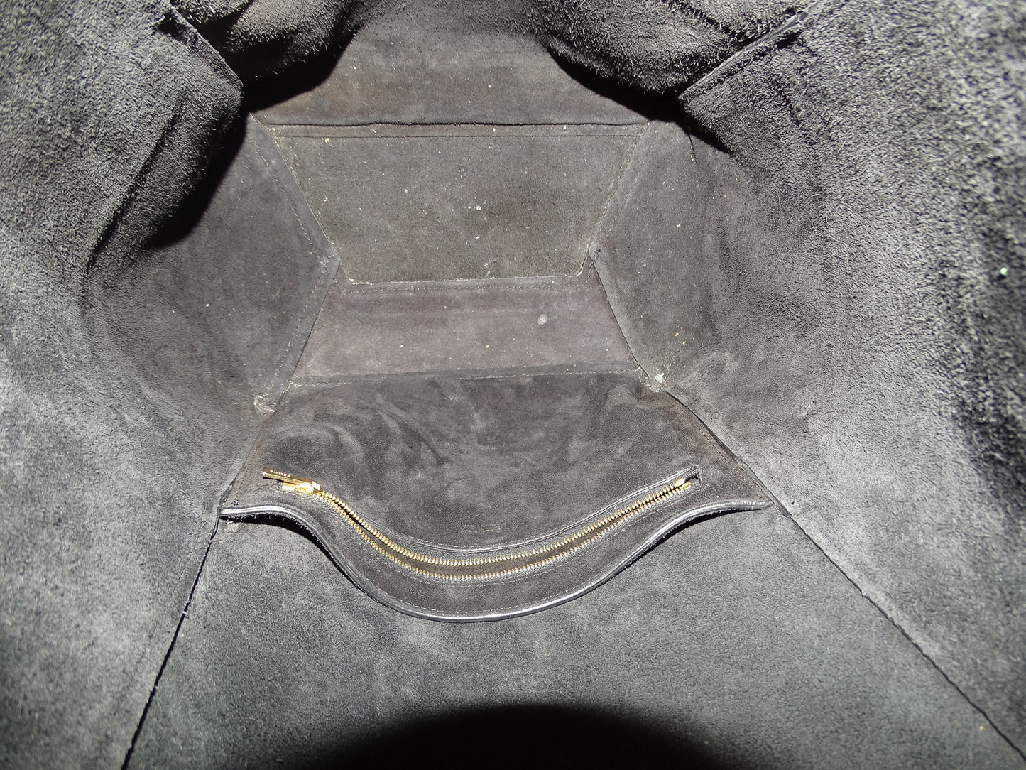 Celine Sangle Seau Bag In Black Calfskin