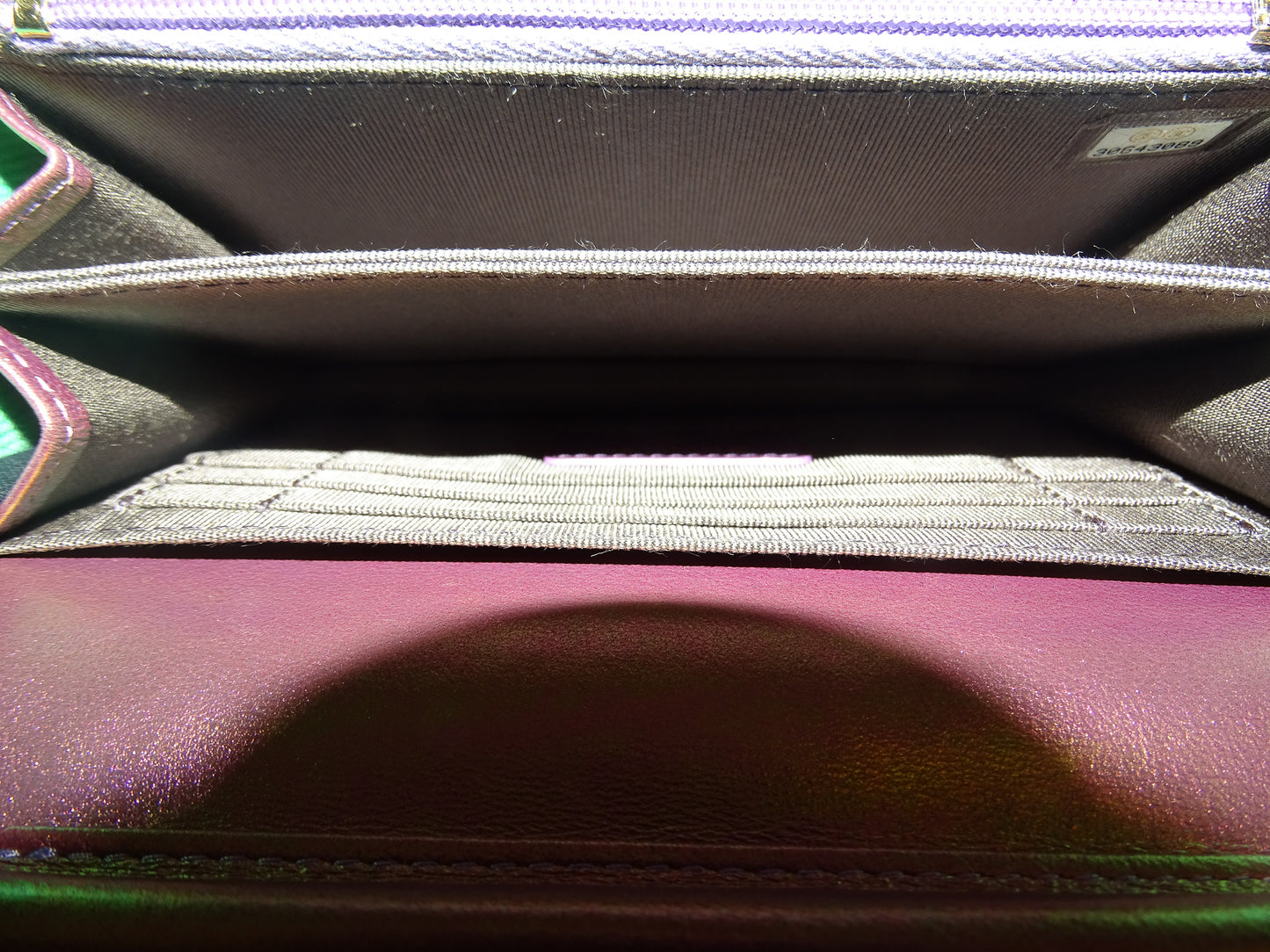 Chanel Mini Wallet on Chain Pink Iridescent Leather GHW 2020