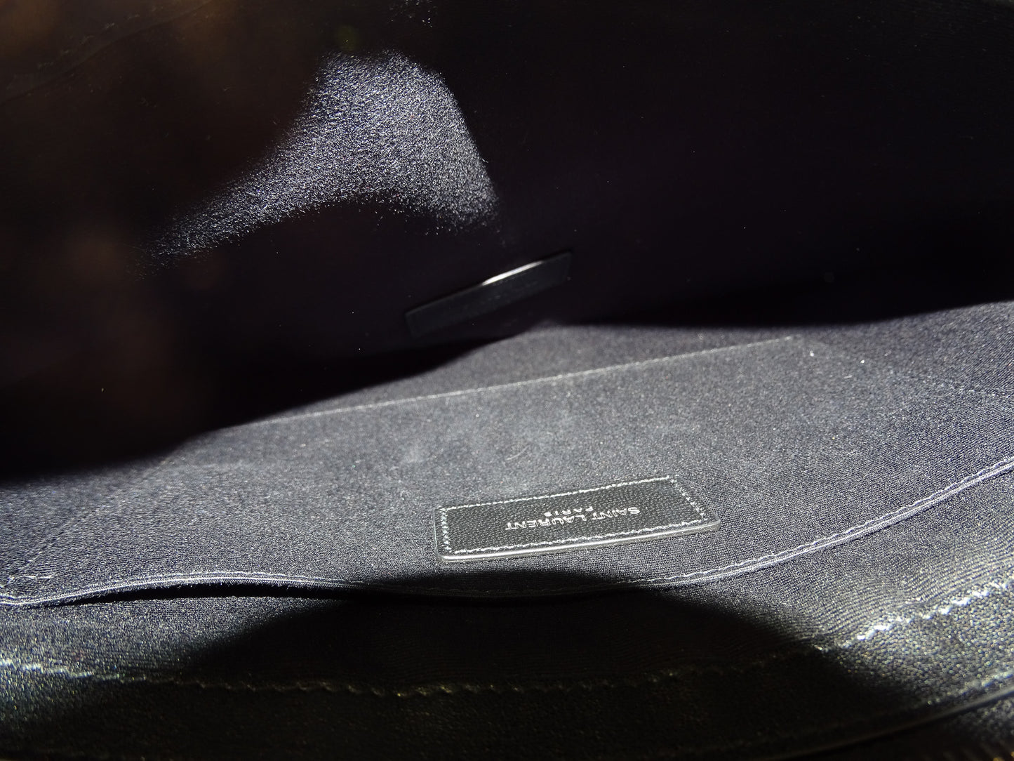 Saint Laurent Rive Gauche Raffia Pouch