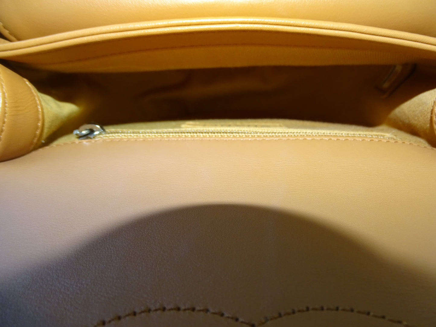 Chanel Coco Eyelets Saddle Bag Tan 2018