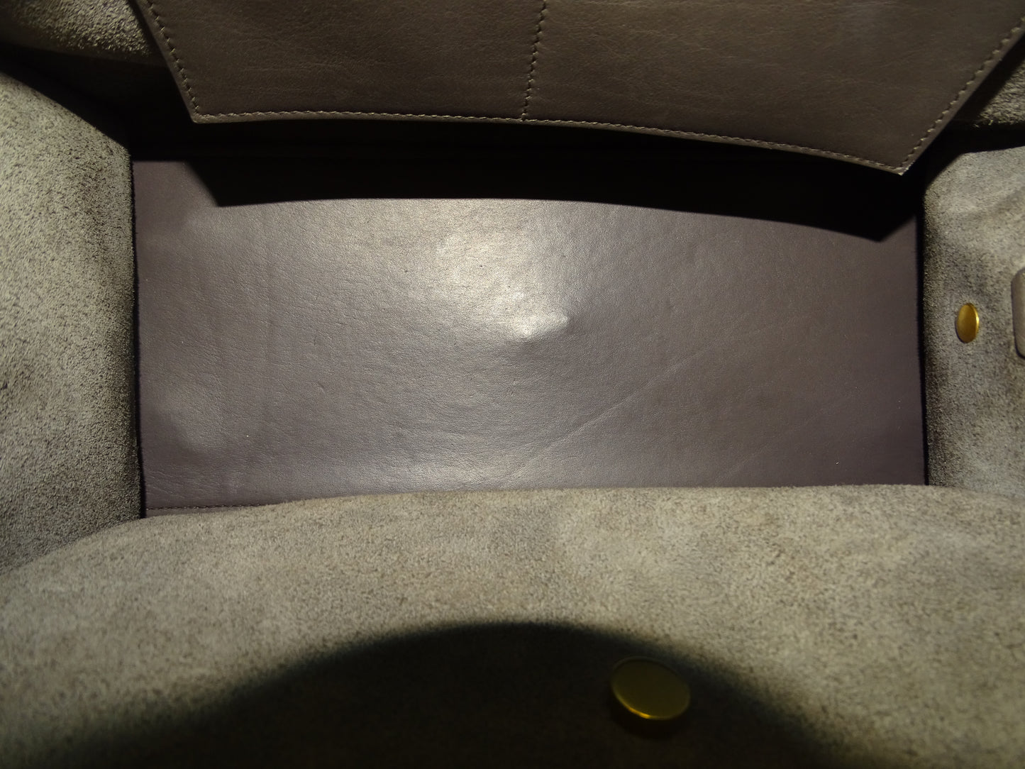 Saint Laurent Cabas Y Tote Grey Leather 2013