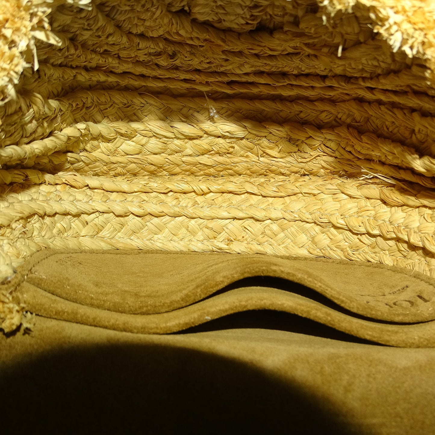 Loewe Small Gate Bag Raffia & Calfskin