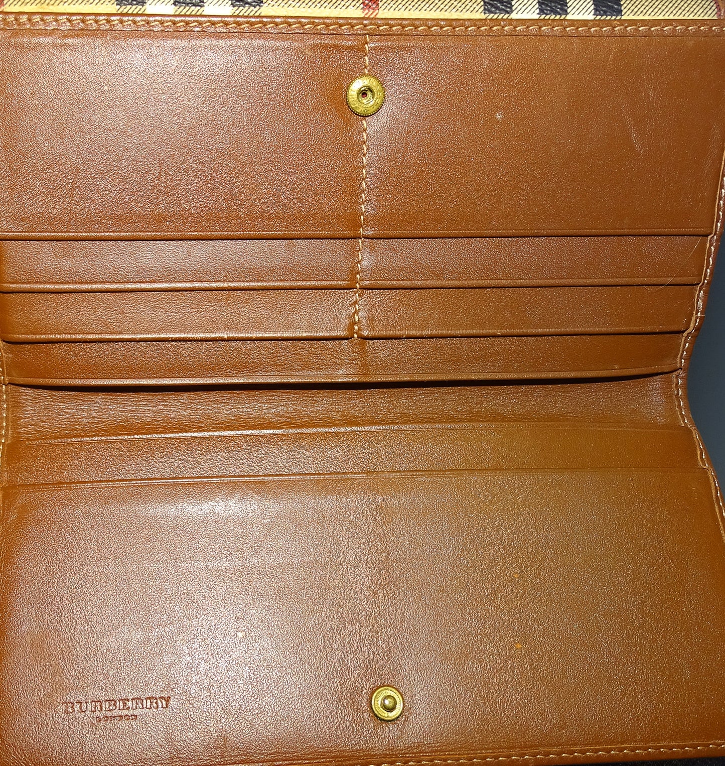 Burberry Long Wallet Check Vintage