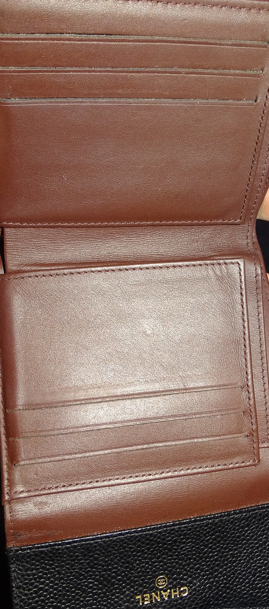 Chanel Classic Compact Caviar Quilted Wallet 2018