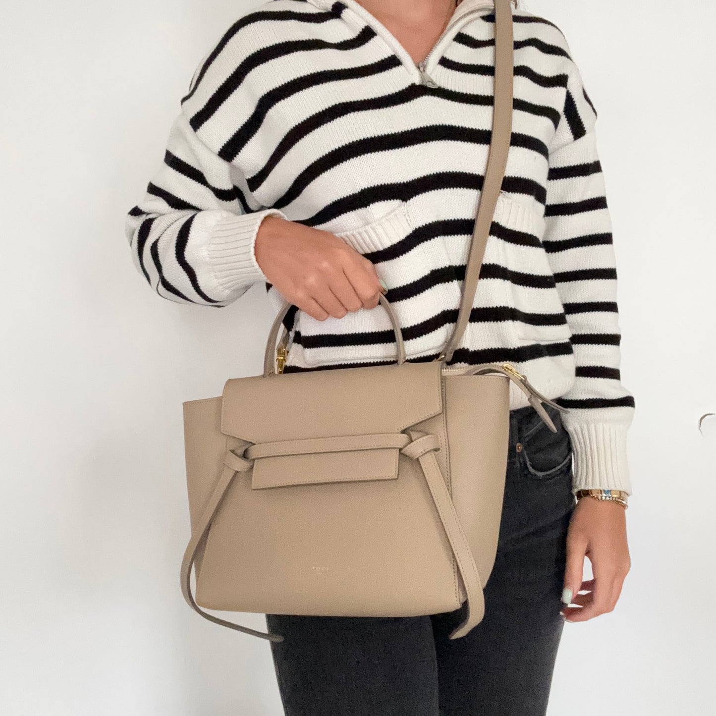Celine Belt Bag Micro Sand GHW
