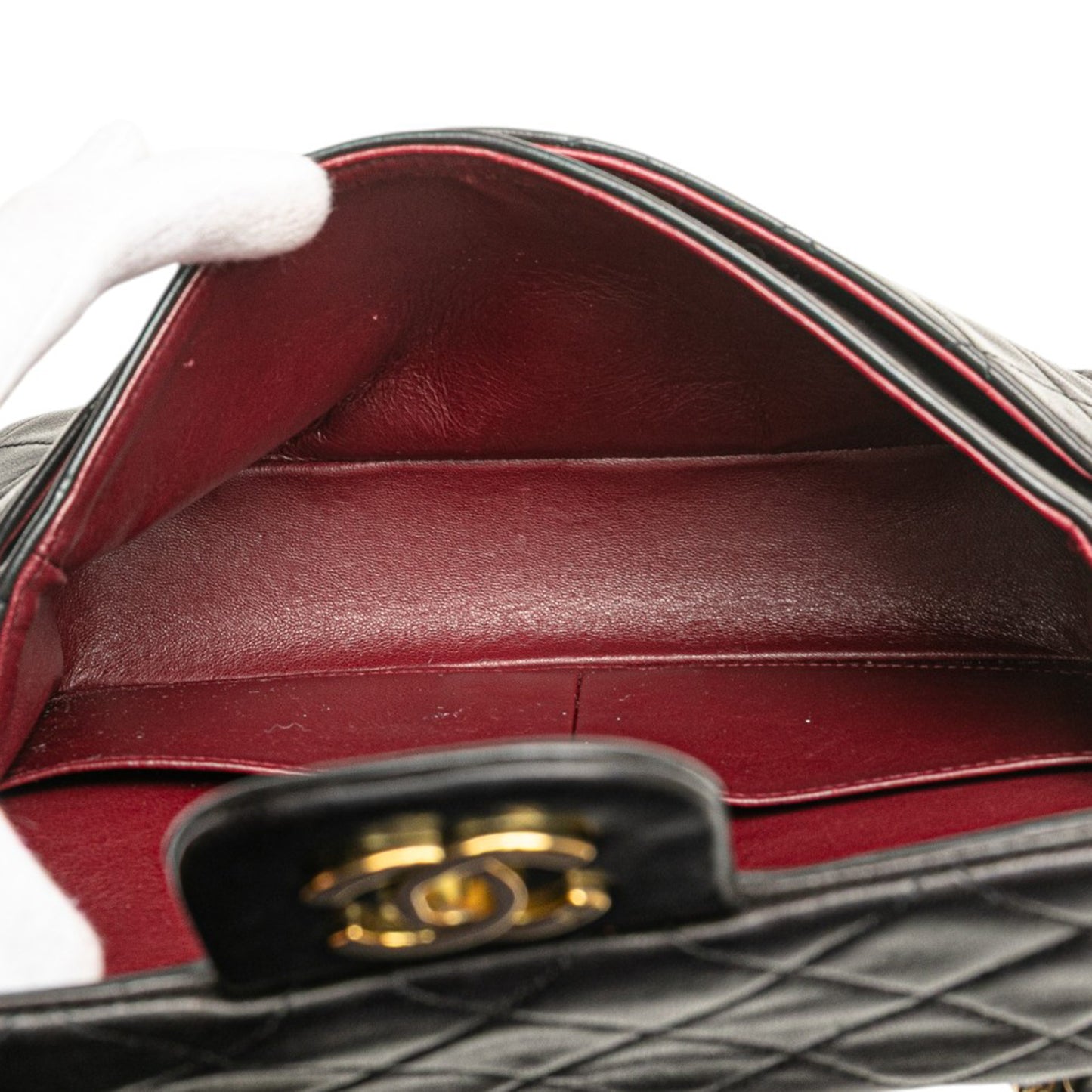 Small Classic Lambskin Double Flap Image# 4