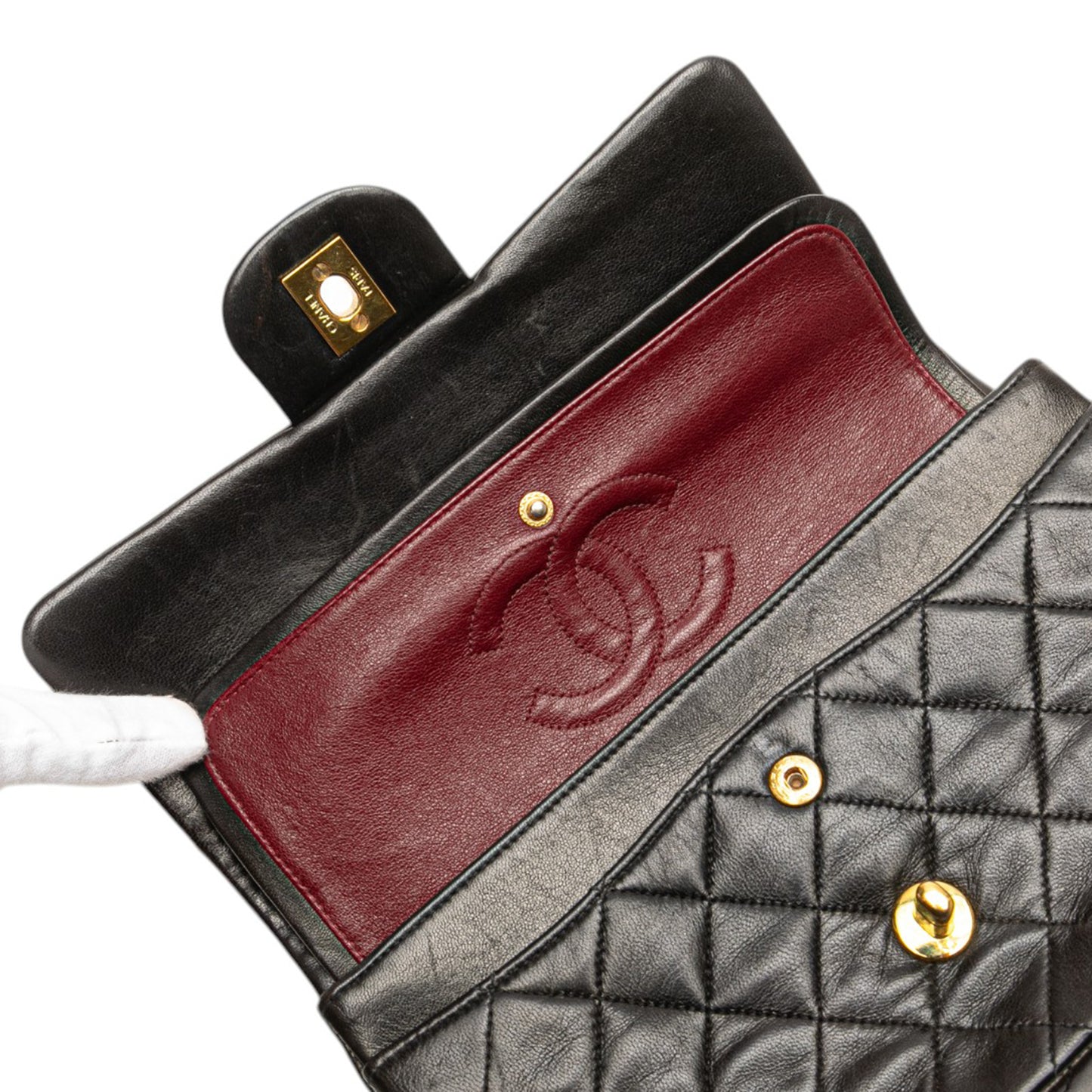 Small Classic Lambskin Double Flap Image# 8
