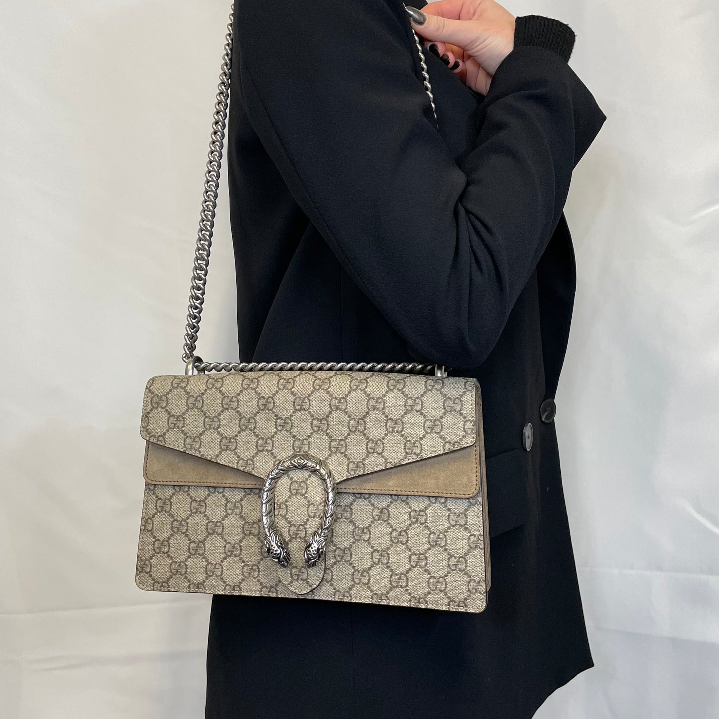 Gucci GG Supreme Small Dionysus Shoulder Bag