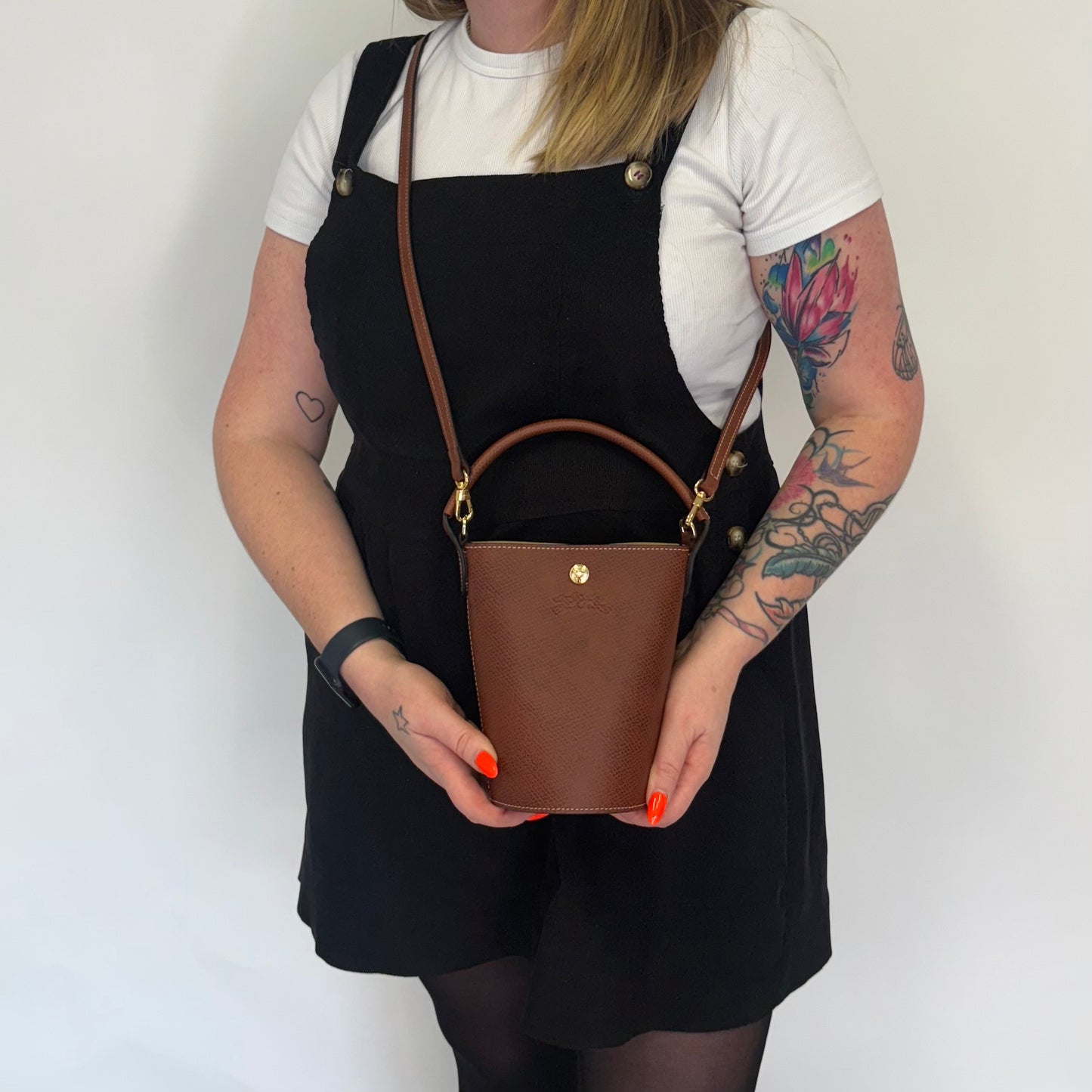 Longchamp Epure S Bucket Bag Brown
