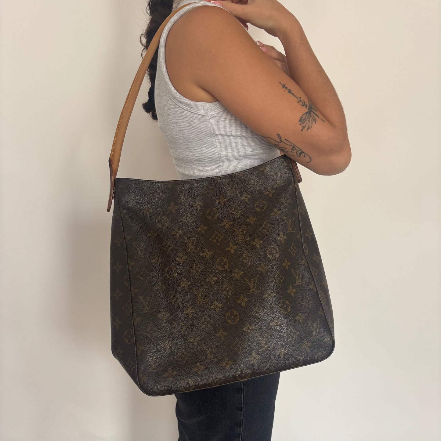 Louis Vuitton Looping GM Monogram Canvas Vintage MI1020