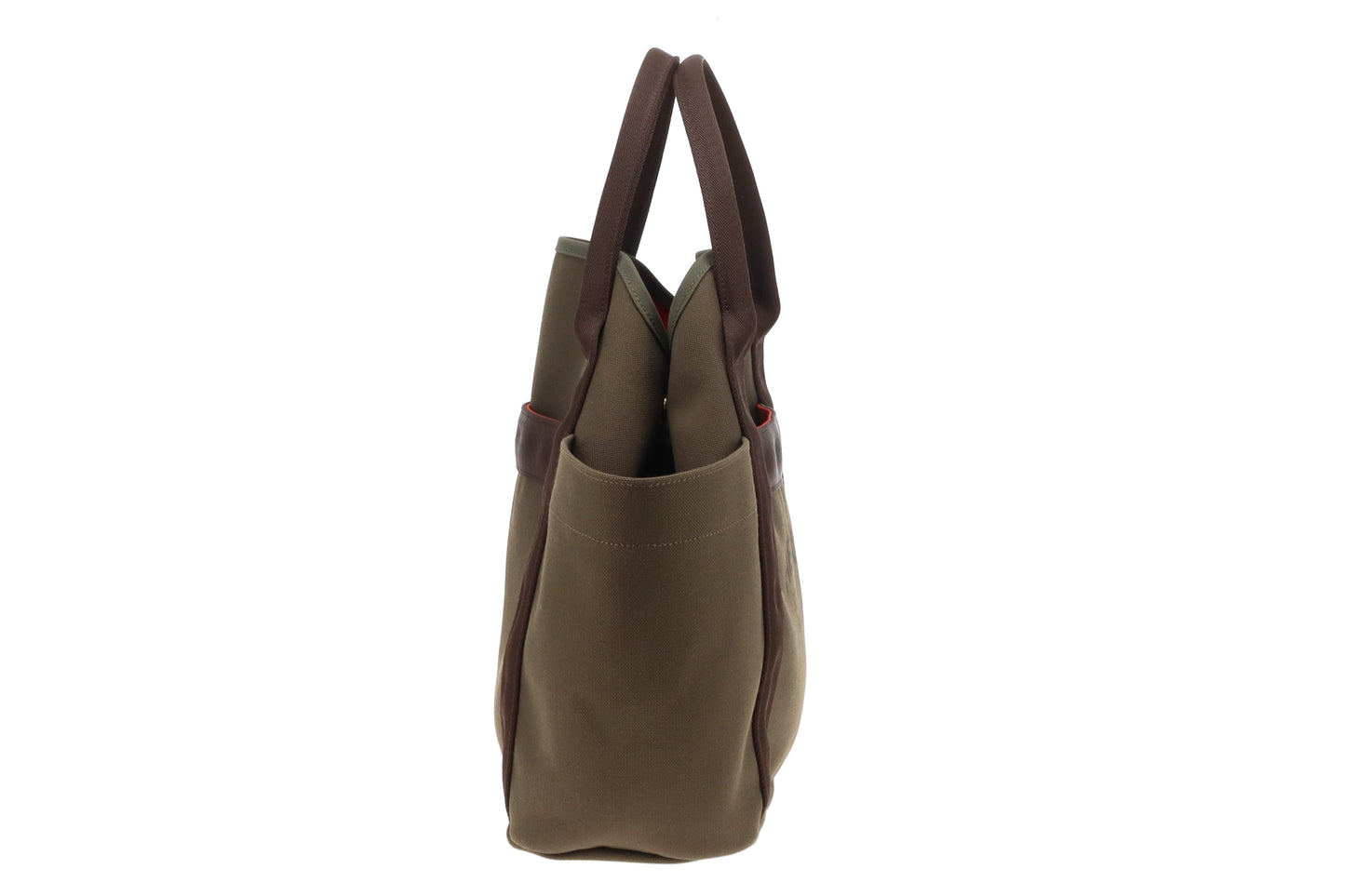Hermes Khaki Sac de Pansage Groom Tote Bag 2017