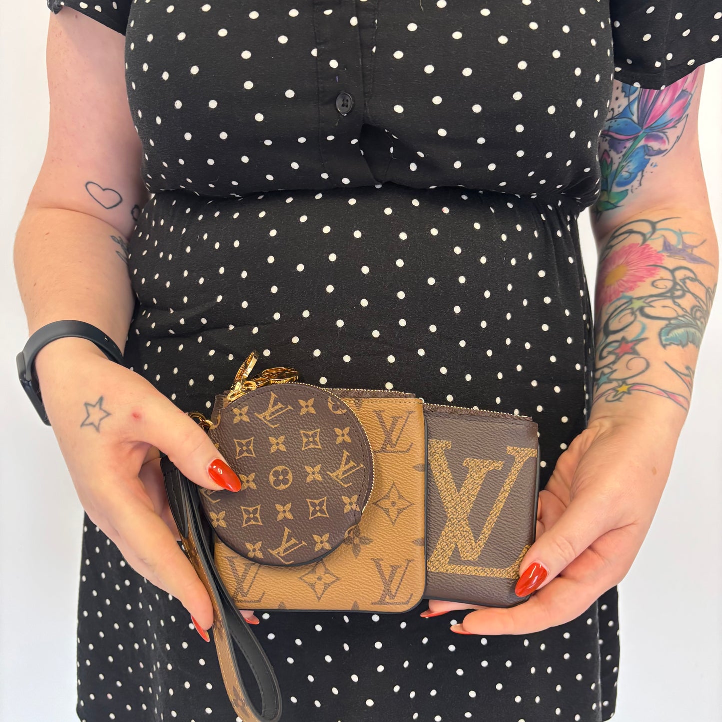 Louis Vuitton Trio Pouches Reverse Monogram (NFID)