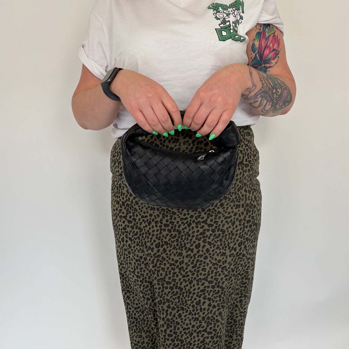 Bottega Veneta Black Mini Jodie Hobo