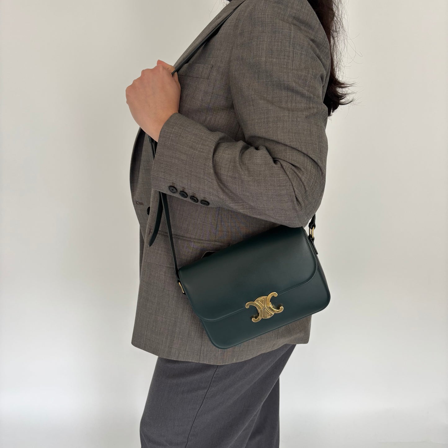 Celine Amazone Shiny Calfskin Classique Triomphe