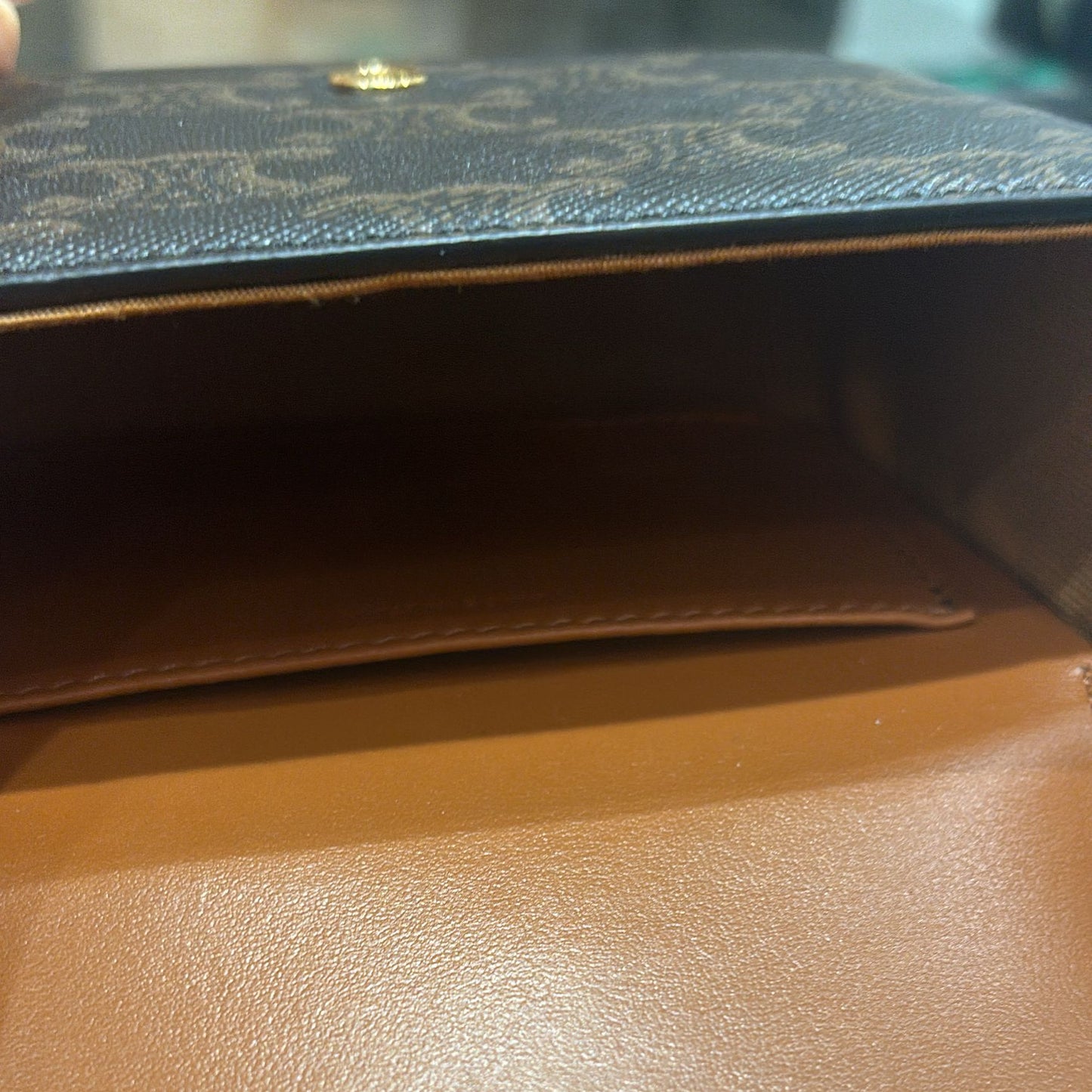 Celine Belt Bag Triomphe Belt In Triomphe Canvas & Calfskin Size 80cm Belt