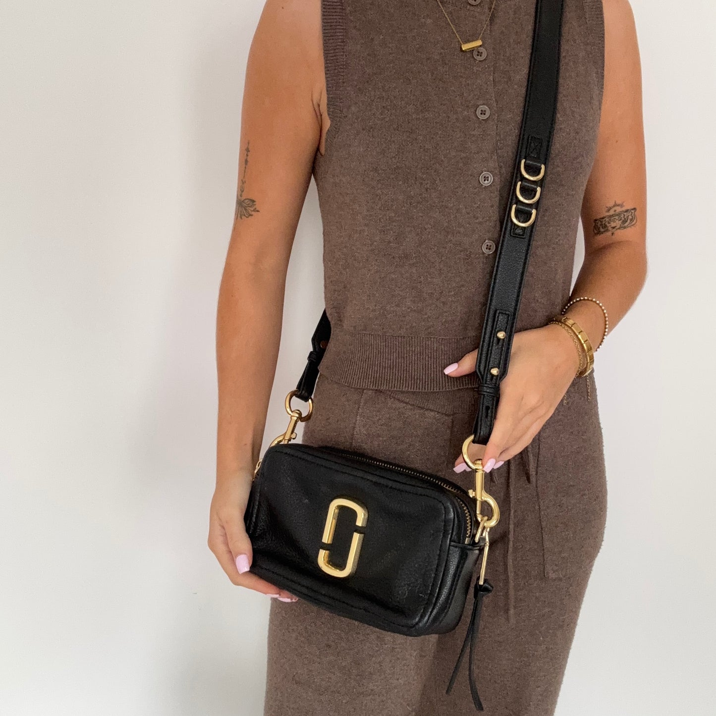 Marc Jacobs Softshot 21 Black GHW