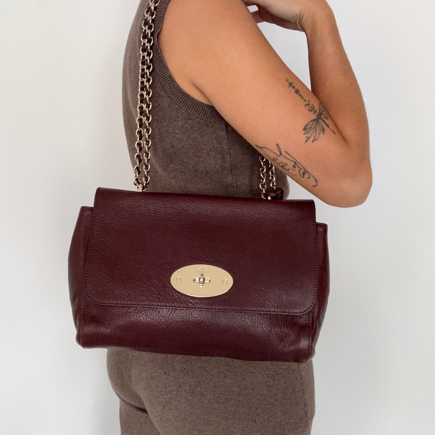 Mulberry Lily Medium Oxblood Crossbody Bag