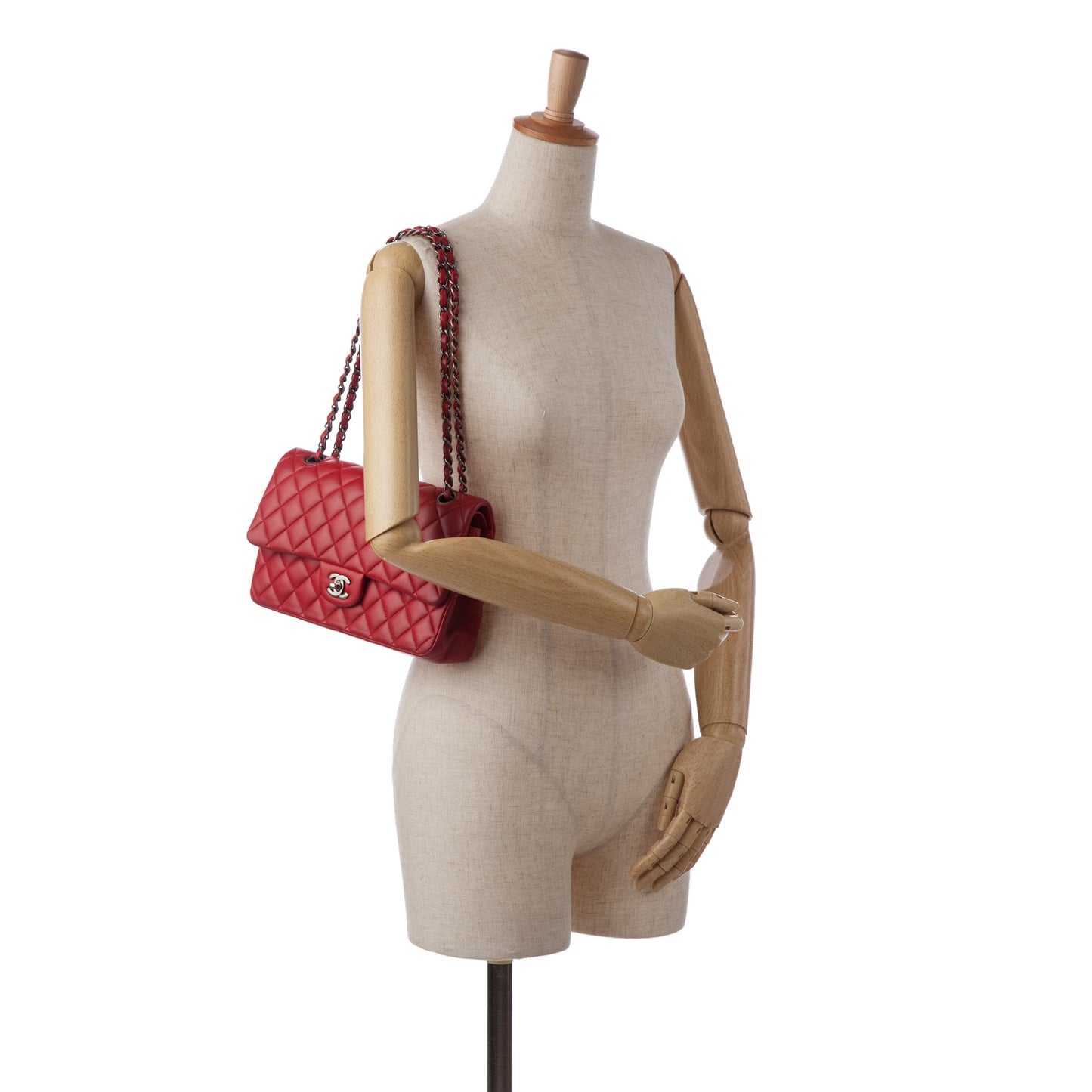 Medium Classic Lambskin Double Flap Image# 11