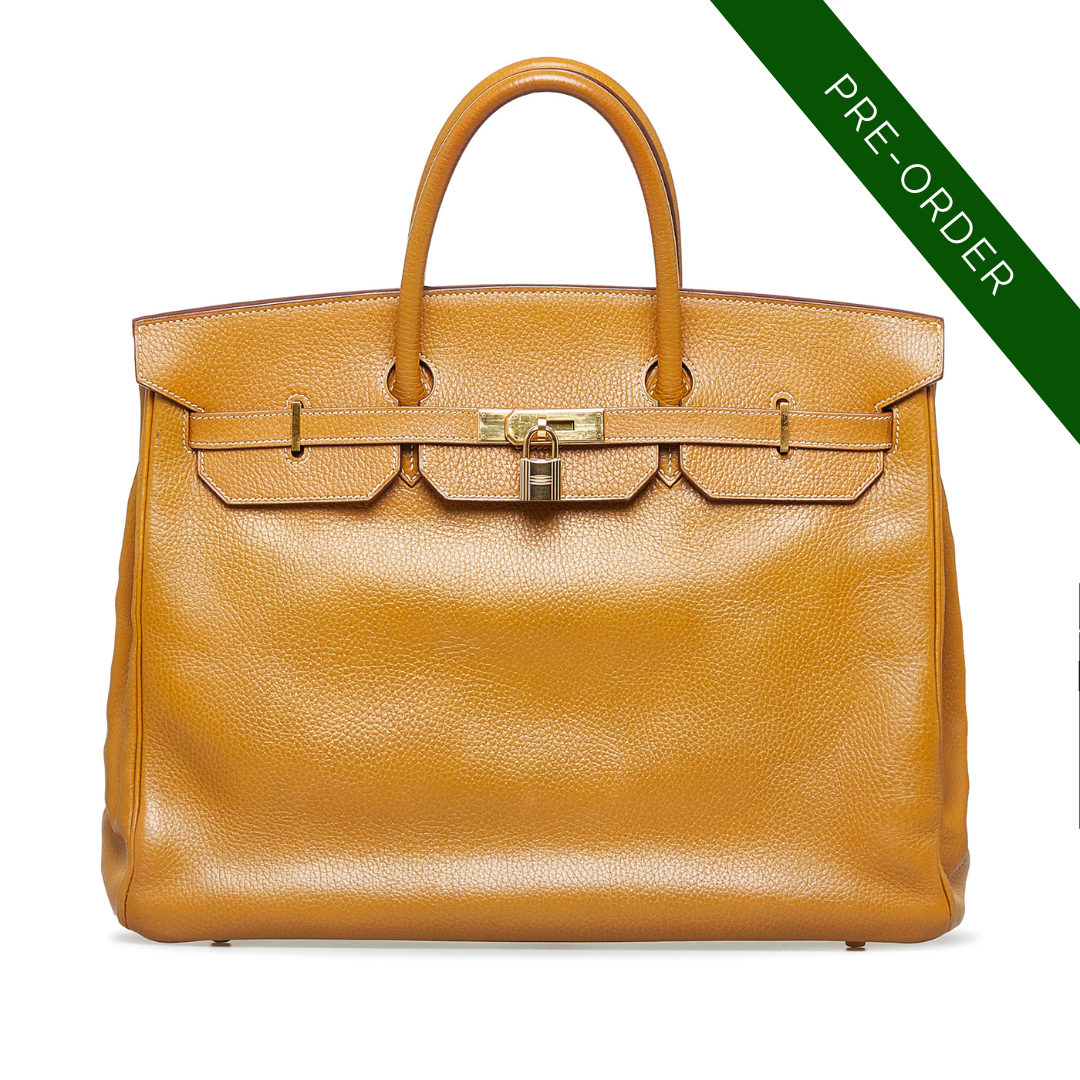 Hermes Vintage Sable Natural Clemence Leather Birkin 40 1999 (Pre-Order Only)