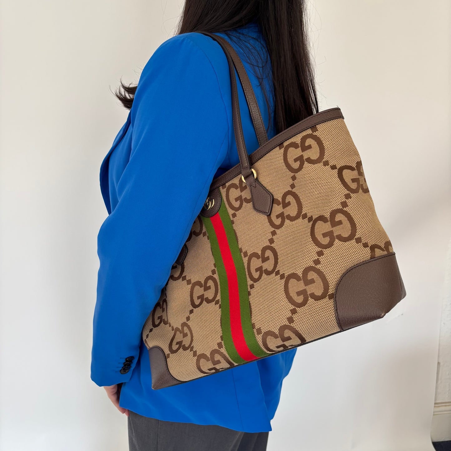 Gucci Jumbo GG Ophidia Tote
