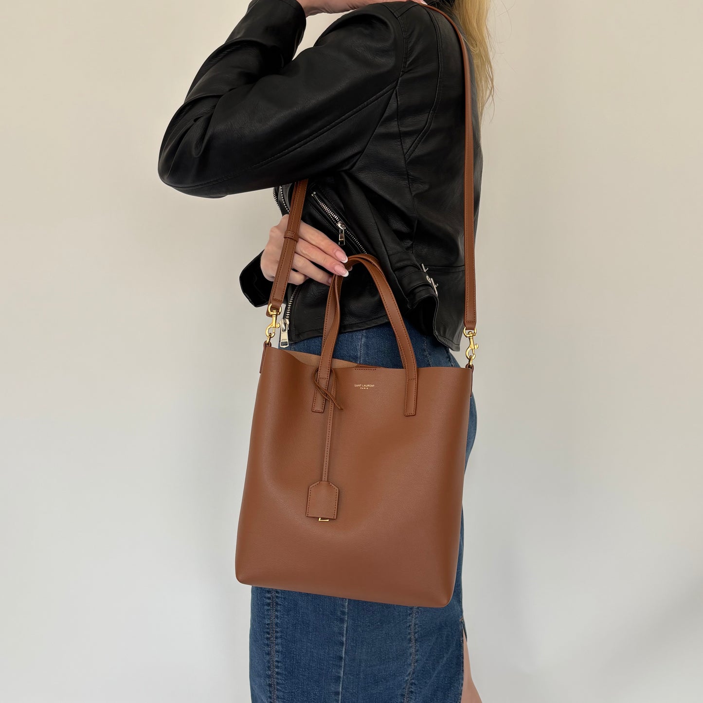 Saint Laurent Brick North South Toy Shopping Tote