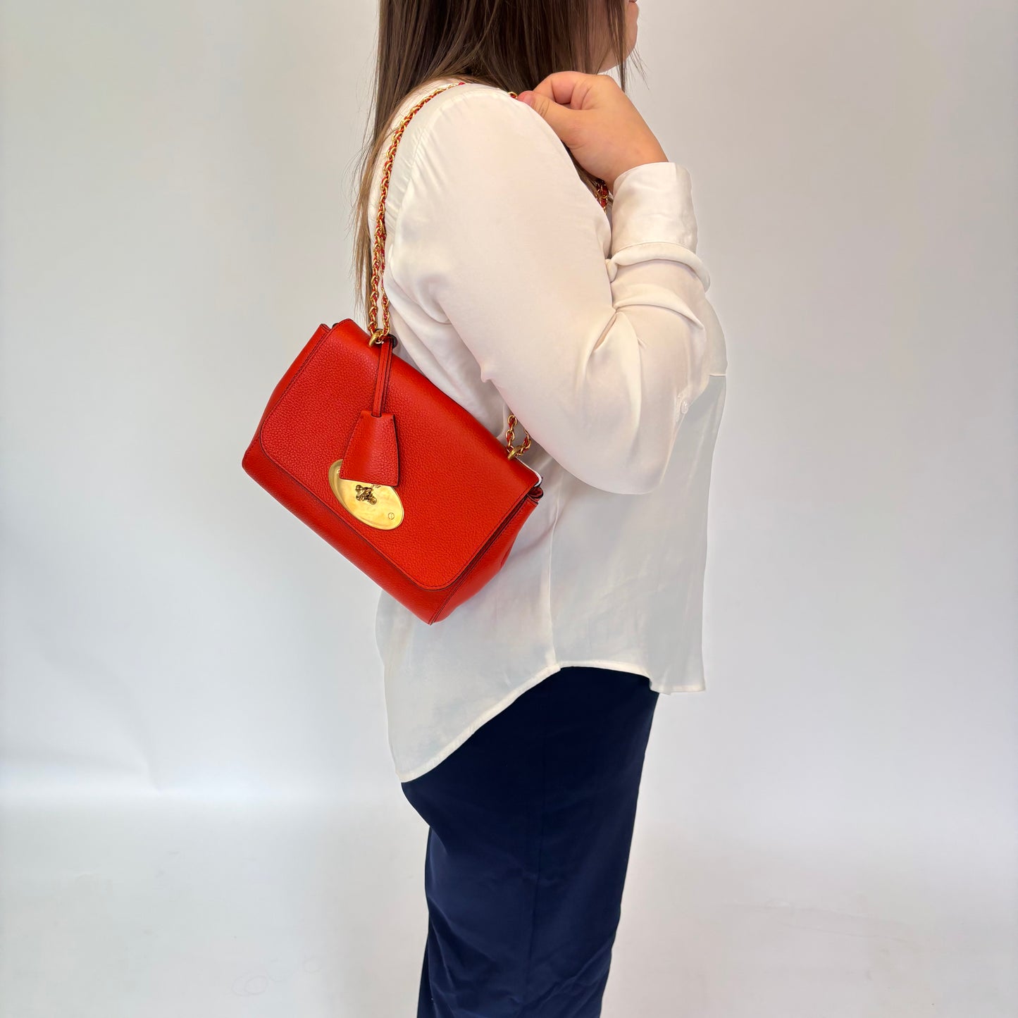 Mulberry Lily Regular Red Leather GHW