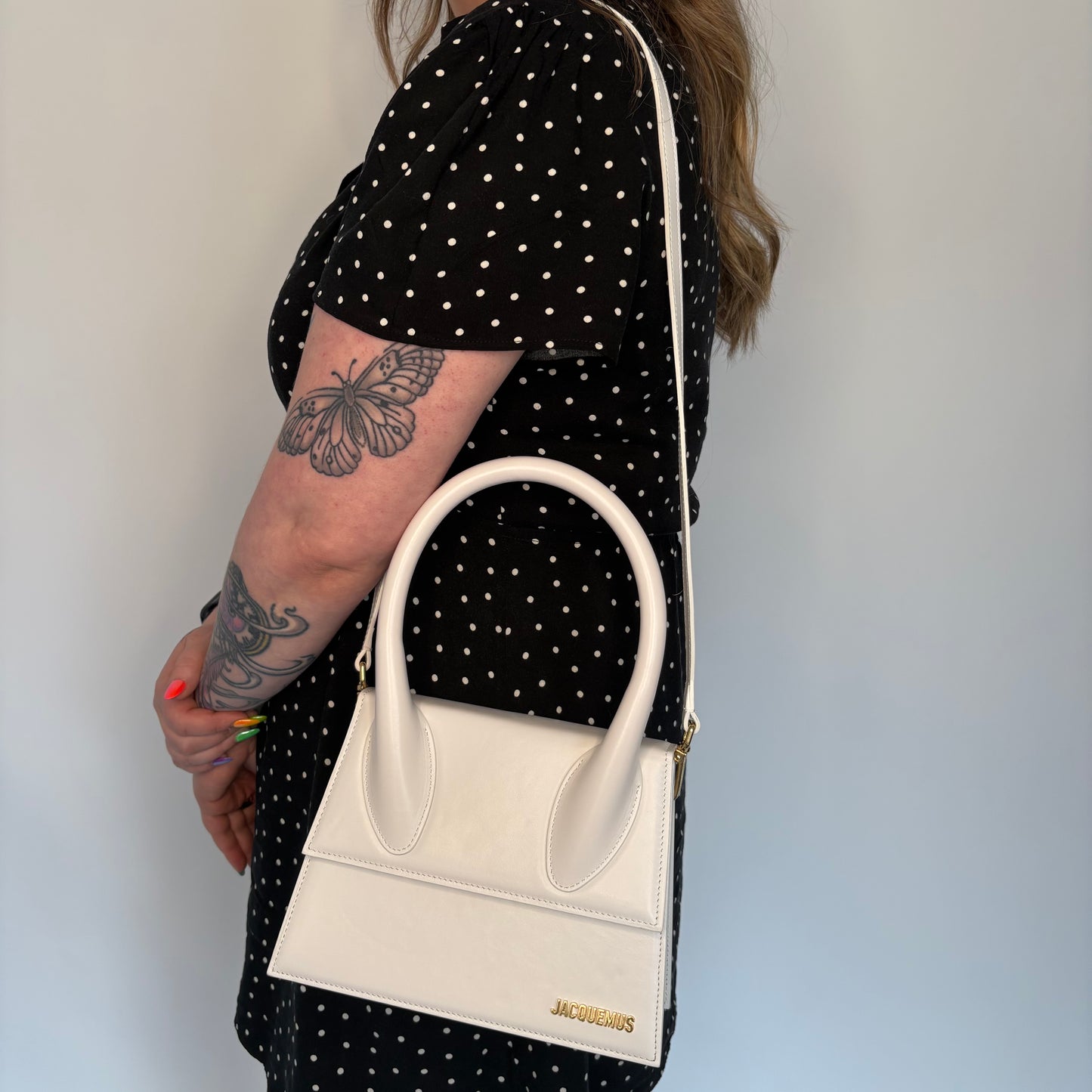 Jacquemus Le Grande Chiquito White Leather