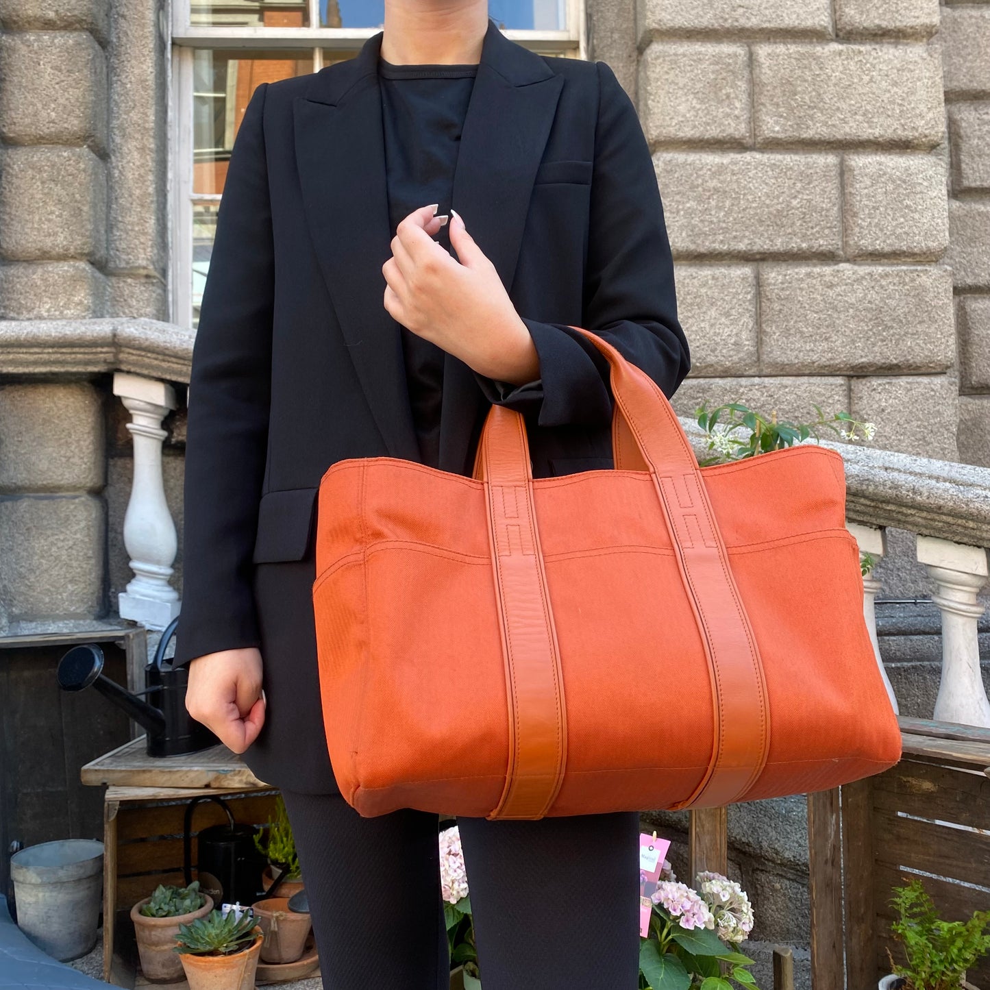 Hermes Orange Acapulco Bag MM
