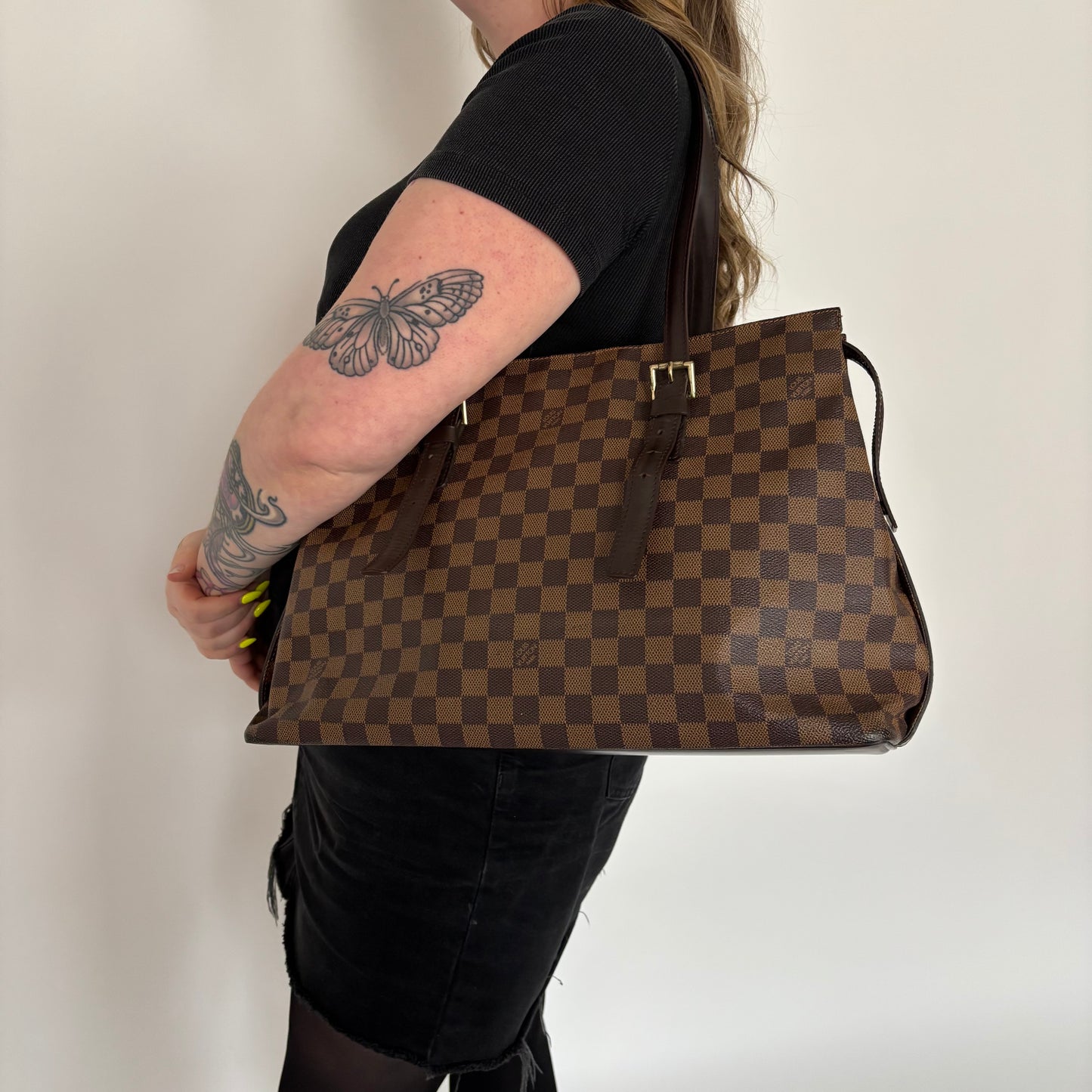 Louis Vuitton Damier Ebene Chelsea Tote Bag AS0958 - 1998