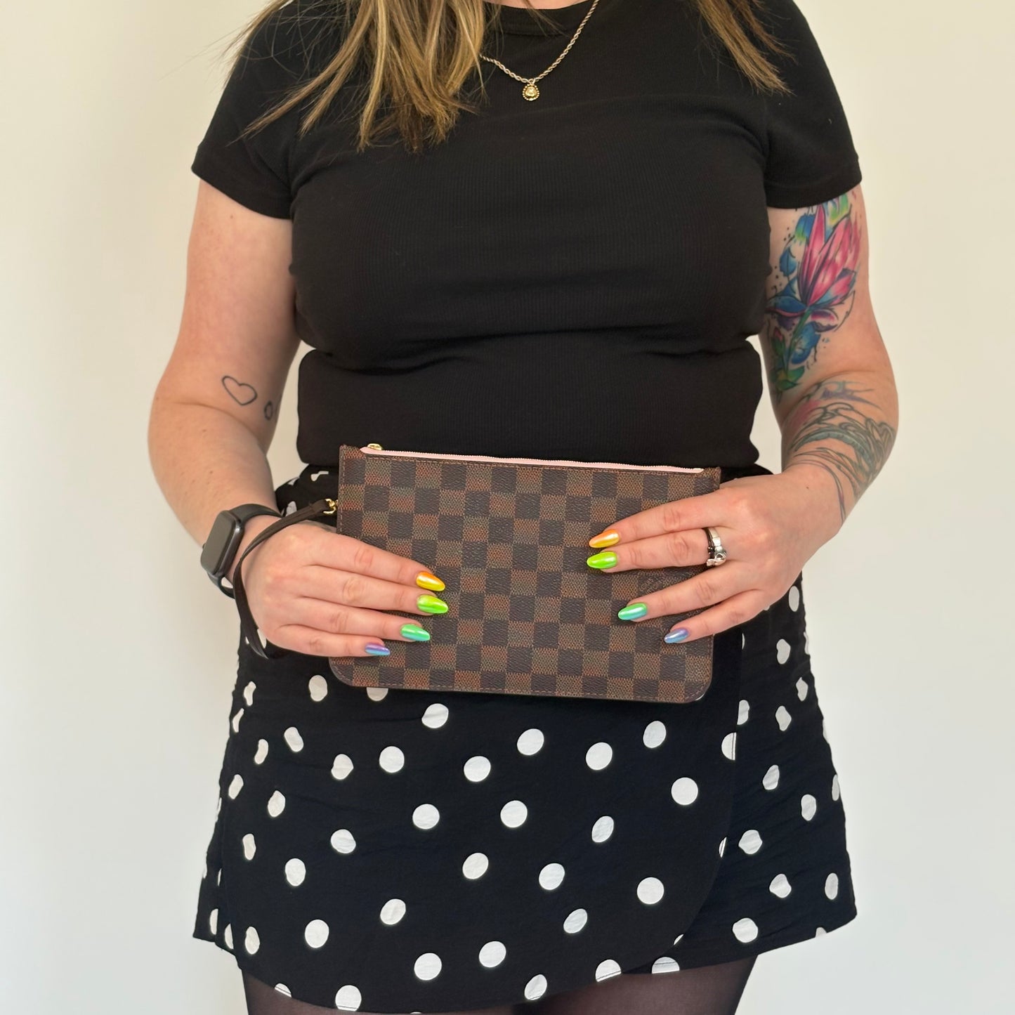 Louis Vuitton Neverfull Pochette Damier Ebene FL3198 - 2018