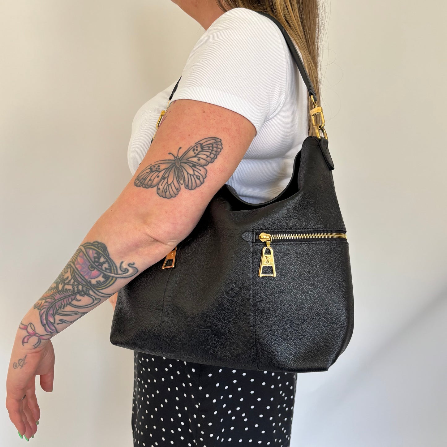Louis Vuitton Black Empreinte Melie Handbag DU0138 - 2018
