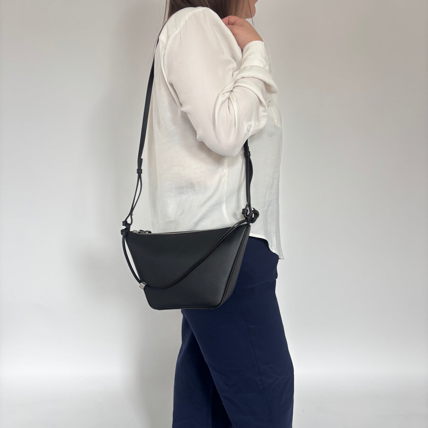 Loewe Mini Hammock Hobo In Classic Calfskin
