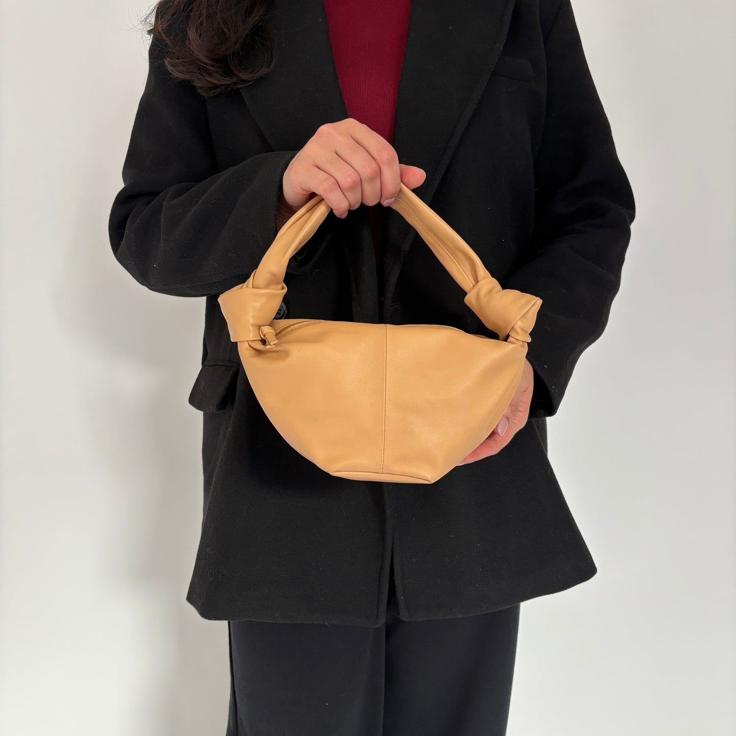 Bottega Veneta beige Double Knot Mini Bag