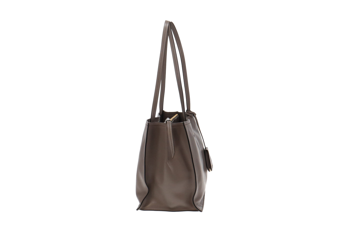 Prada Glace'Calf Argilla Shopping Tote