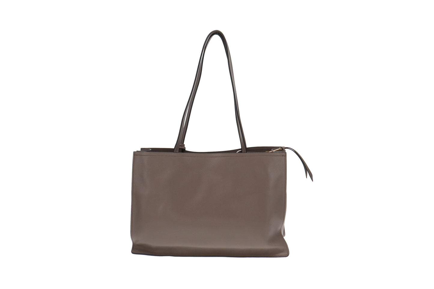 Prada Glace'Calf Argilla Shopping Tote