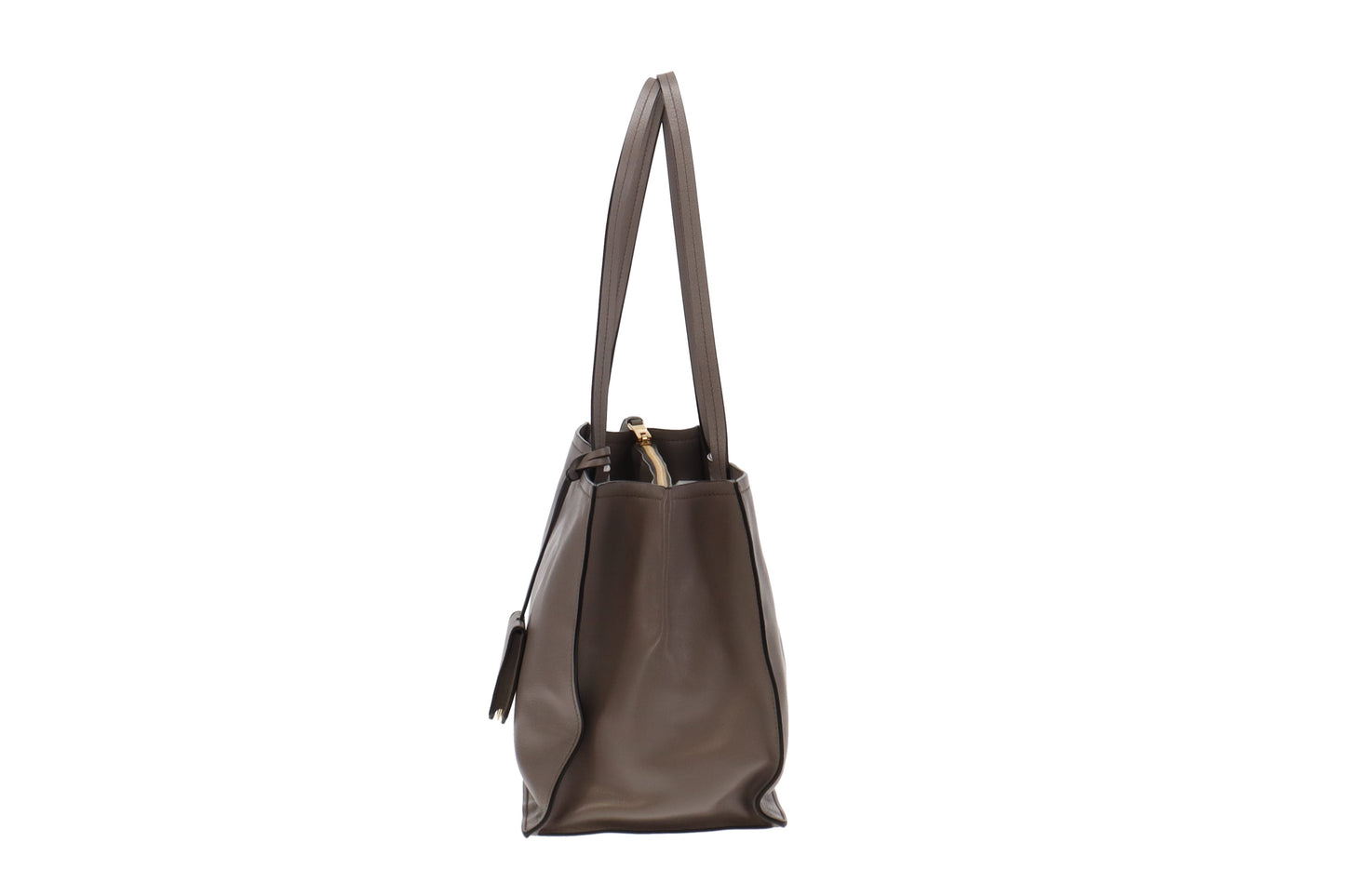 Prada Glace'Calf Argilla Shopping Tote