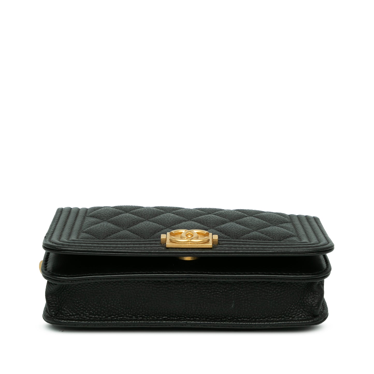 Quilted Caviar Boy Wallet on Chain Image# 3