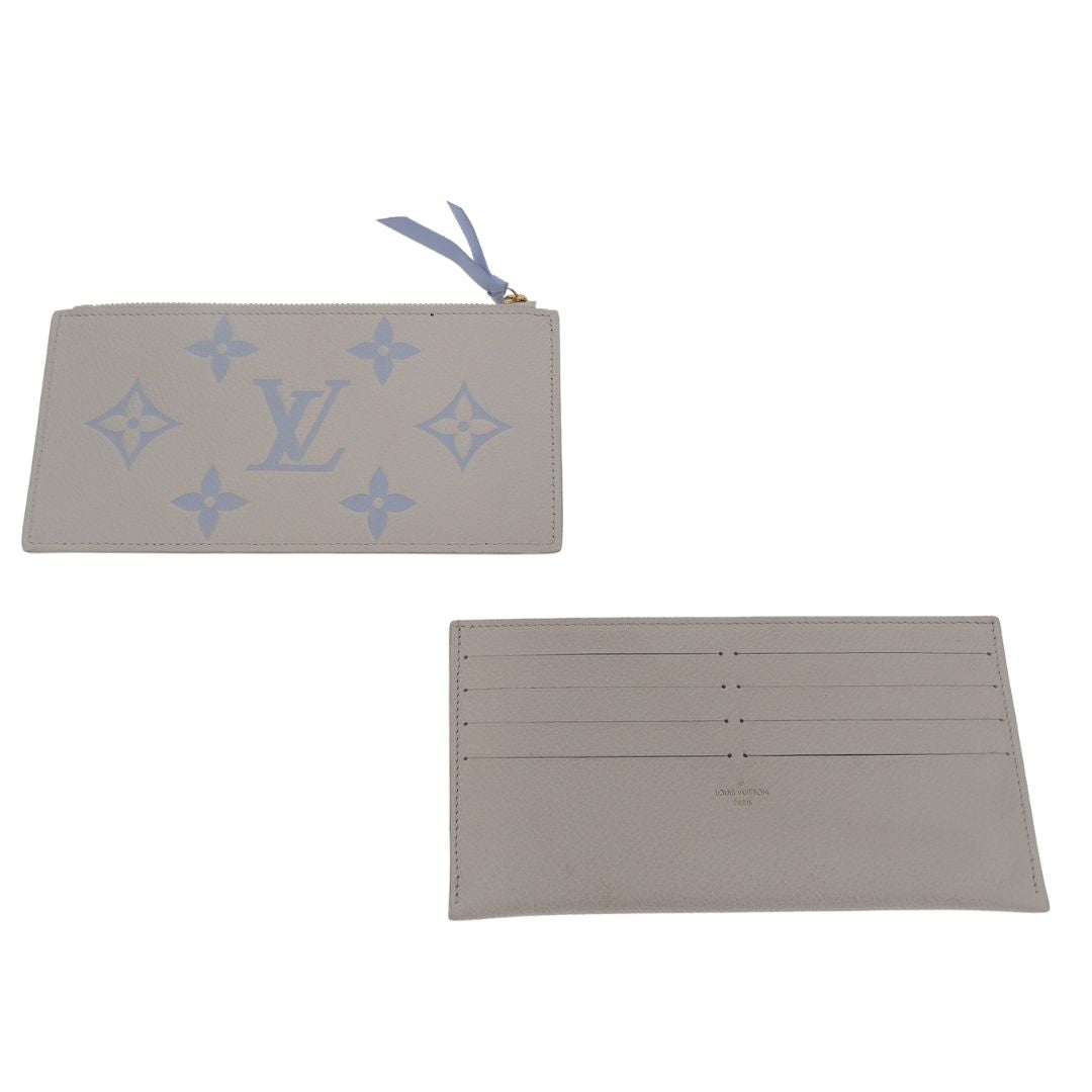 Louis Vuitton Felicie Latte and Candy Blue Giant Empreinte (NFID)