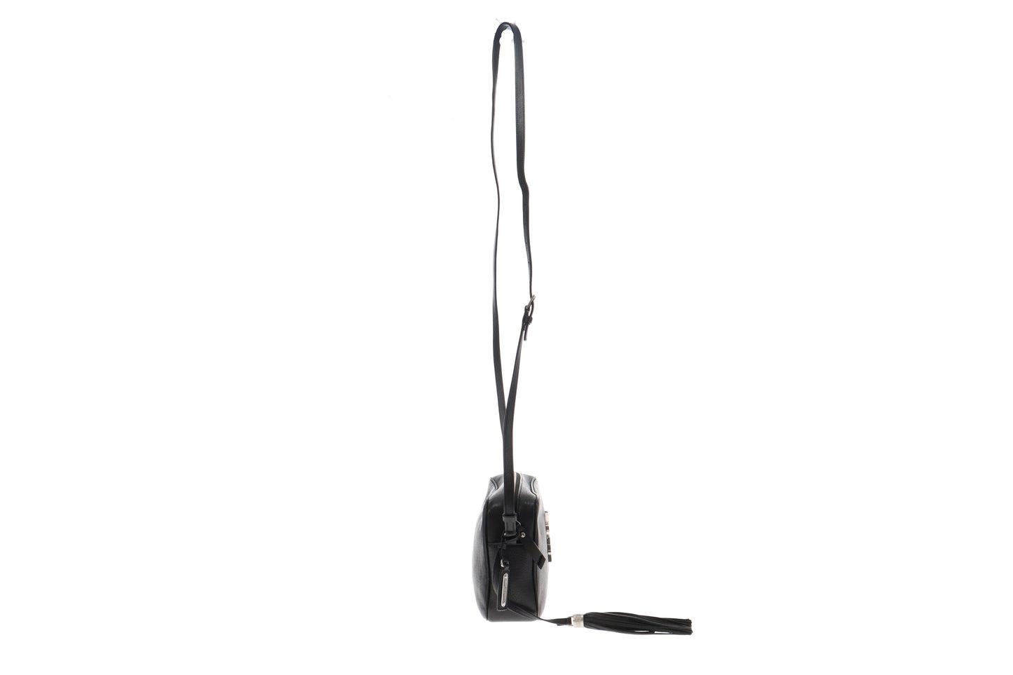 Saint Laurent Black Smooth Leather Lou Camera Bag