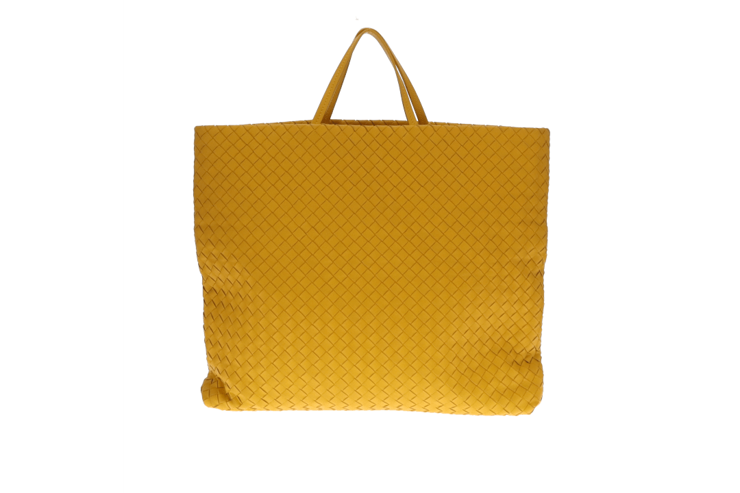 Bottega Veneta Canary Yellow Intrecciato Nappa Tote Bag